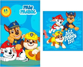 Mancs Őrjárat All Paws In kéztörlő, arctörlő, törölköző szett