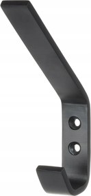 Fali ruhaakasztó Fekete fürdőszobai törölközőtartó akasztó