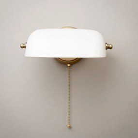 Brilagi - BANK OFFICE fali lámpa 1xE27/60W/230V sárgaréz/fehér