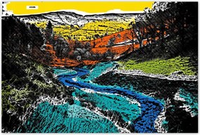 Poszterek 120x80 Hegyi táj Tájkép