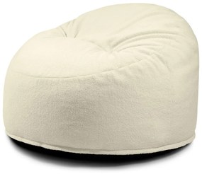 Krémszínű buklé gyerek babzsákfotel Om 85 – SLOWDOWN