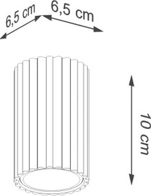 Brilagi - CRESTO LED spotlámpa 1xGU10/10W/230V 10 cm zöld