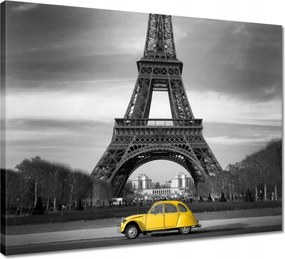 Vászonkép 50x40 Sárga Citroen Párizsban