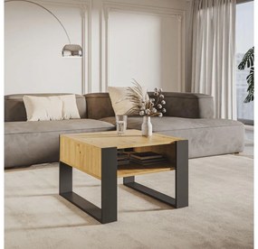 Dohányzóasztal Corosta 2 (artisan tölgy + fekete) . 1097158
