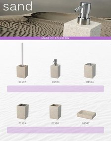 BISK Erga Sand, álló fogkefe pohár, homok, ERG-01596