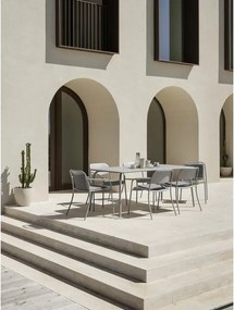 Fém kerti étkezőasztal 90x180 cm Yua – Blomus