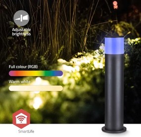 Nedis ZBLOP10RGBW - LED RGBW dimmelhető kültéri lámpa LED/10W/230V IP65 Wi-Fi Tuya fekete