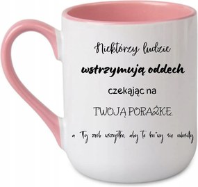 Bögre Vannak, akik visszatartják a lélegzetüket, miközben arra várnak, hogy... Rózsaszín 330 coffee