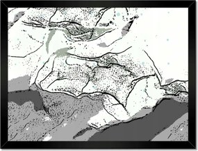 Poszterek keretben 40x30 Absztrakt Természetes mousse