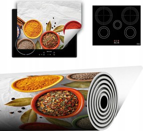 Vinyl Szőnyeg A Konyhába Több Hely 70x52 fehér Fűszerek