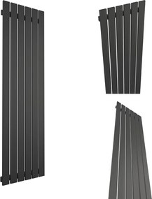 Dekorációs Radiátor FÜGGŐLEGES-R6 1800/450 Matt Fekete