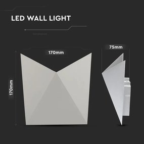 LED Kültéri fali lámpa LED/5W/230V 4000K IP65 szürke