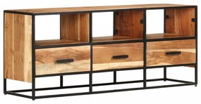 tömör akácfa TV-szekrény 110 x 30 x 45 cm