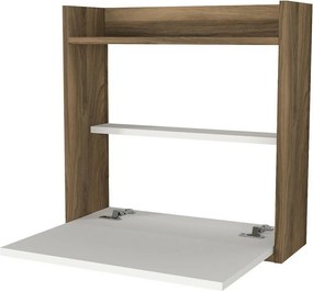 Laptop asztal Fehér és diófa