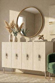 Salkım 120 - White, Travertine, Silver