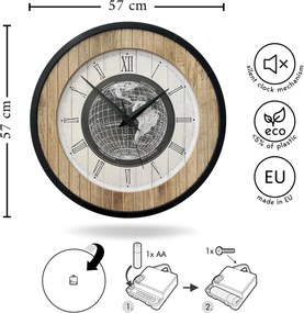 Fali óra ø 57 cm Jacob – Styler