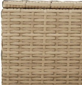 vidaXL vegyes bézs polyrattan kerti tárolóláda 469 L