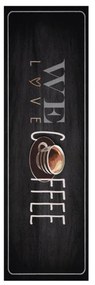 Cook &amp; Clean We Love Coffee futószőnyeg, 45 x 140 cm - Zala Living