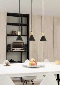 Emibig modern függeszték rosa fekete arany emi1388/3
