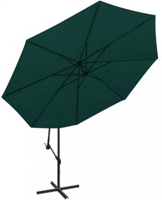 zöld konzolos kerti napernyő 3,5 m