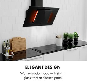 Klarstein Eleonora 90, páraelszívó, 90 cm, 420 m³/ó, érintőpanel, világítás, A++