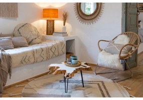 Fehér gyapjú puff Berber Soul – Lorena Canals