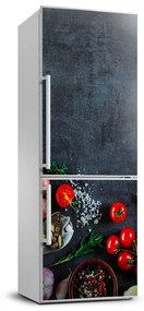 Dekor matrica hűtőre Zöldségek és fűszerek FridgeStick-70x190-f-95665511