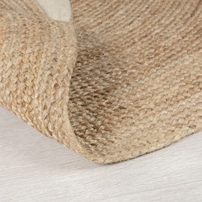 Natúr színű juta gyerek szőnyeg 100x100 cm Bertie Bear – Flair Rugs