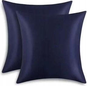 Párnahuzat Szatén utánzatú párnahuzat 65x65cm 2 db Sötétkék szín