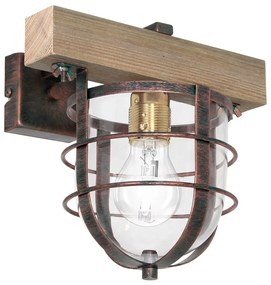 Luminex Fali lámpa ANDER 1xE27/60W/230V világos barna LU7621