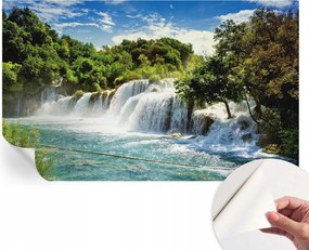 Prémium öntapadós fali fotótapéta Lenyűgöző vízesés 416x254 cm