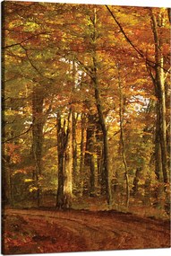 Vászonkép Pasztell stílus Fák Erdő Ősz 80x120 cm