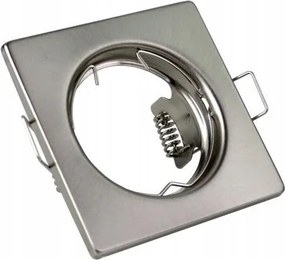 Gtv Mennyezeti lámpatest pont-négyzet inox acél Parma