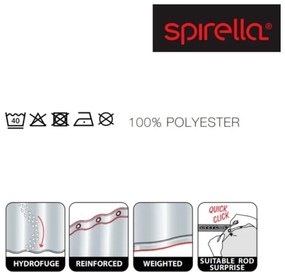 Zuhanyfüggöny 180x200 cm Kos – Spirella