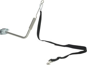 PawHut kerékpárpóráz kutyáknak — rezgéscsillapító, állítható, gyorskioldós (ezüst/fekete) | Aosom