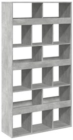 betonszürke szerelt fa térelválasztó 100 x 33 x 187,5 cm