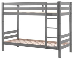 Szürke emeletes gyerekágy 90x200 cm PINO – Vipack