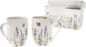 Krémszínű porcelán bögre szett 2 db-os 350 ml – Dakls