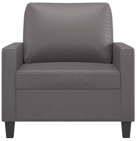 vidaXL szürke műbőr kanapészék 60 cm