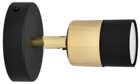 LED Fali spotlámpa TUBSSON 1xGU10/4,8W/230V fekete/arany