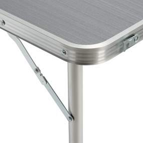 Casaria® Összecsukható kempingasztal - szürke