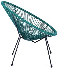 Zöld fém-műanyag kerti fotel Avocado Comfort – Bonami Selection