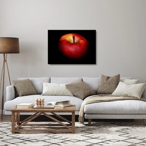 Az alma képe és a fekete háttér (üvegen) (70x50 cm)