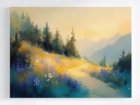 Poszter Tájkép Hegyek Út Ösvény 80x60