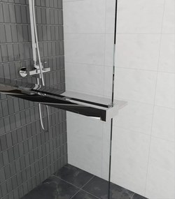 Erga Paris, polc/törülközőtartó zuhanyparavánhoz (max. 140cm), króm, ERG-V02-PARIS-SHELF-CR