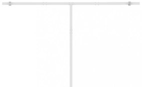 narancs-barna kézzel kihúzható póznás napellenző 450 x 350 cm