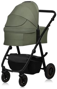 Lionelo - Kombinált babakocsi 2 az 1-ben AMBER PLUS Zöld Erdő