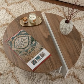 Orion Walnut White dohányzóasztal