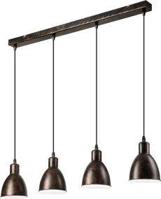 Brilagi - LED csillár kábeles felfüggesztéssel RIDDY 4xE27/60W/230V réz/patina
