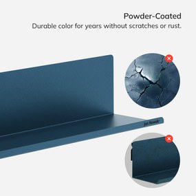 Fali polc JOANNE 1200 mm, Modern: sötétkék